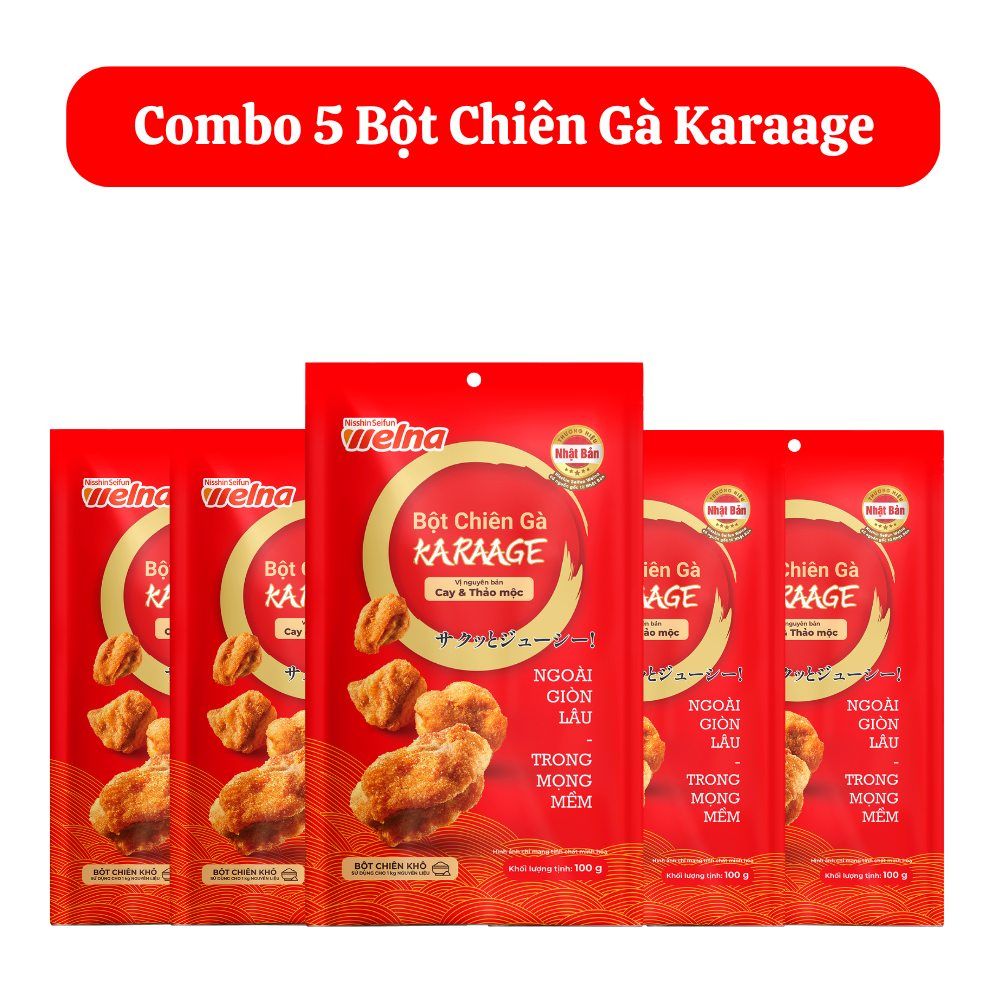 Combo 5 Gói Bột Chiên Gà Karaage 100g