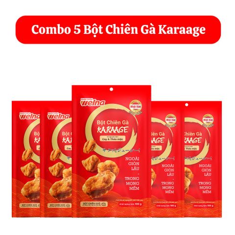  Combo 5 Gói Bột Chiên Gà Karaage 100g 