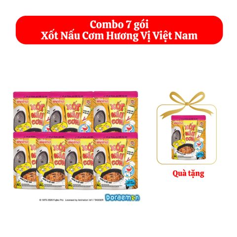  [Tặng 1 Gói] Combo 7 Gói Xốt Nấu Cơm Hương Vị Việt Nam Nisshin Seifun Welna 