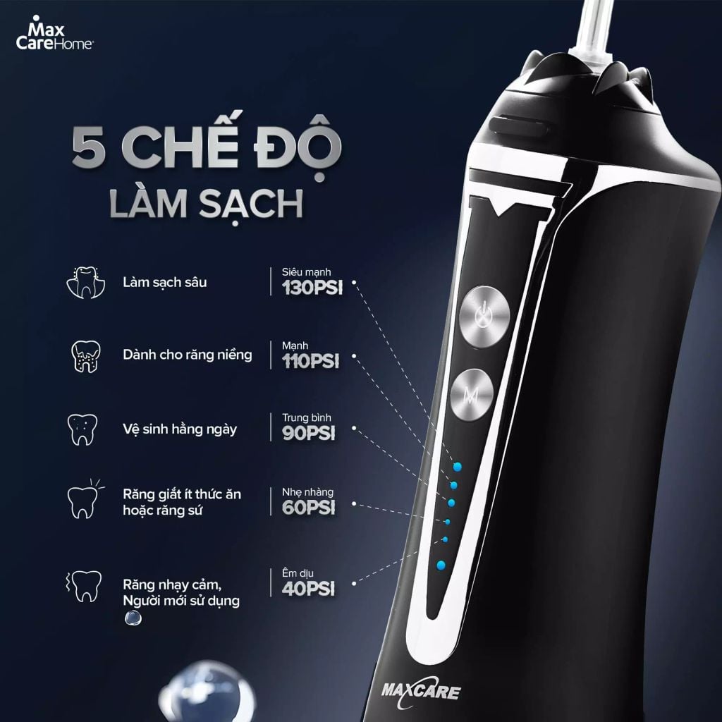 Máy tăm nước công nghệ Nhật Bản Maxcare Max468Prime