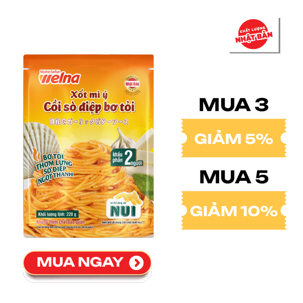 Xốt Mì Ý Cồi Sò Điệp Bơ Tỏi 220G