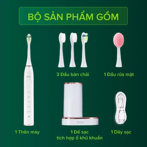  Bàn chải điện sóng siêu âm Maxcare Hera Whitening 