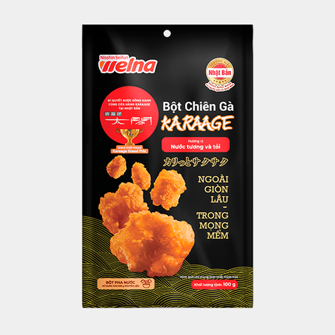 Combo 3 Gói Bột Chiên Gà Karaage Hương Vị Nước Tương và Tỏi 100g 