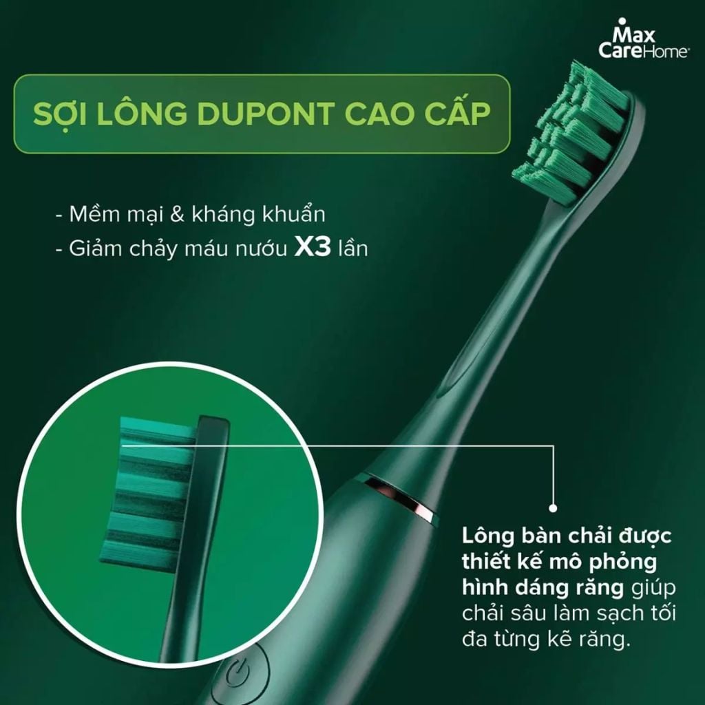Bàn chải điện sóng siêu âm Maxcare Hera Whitening