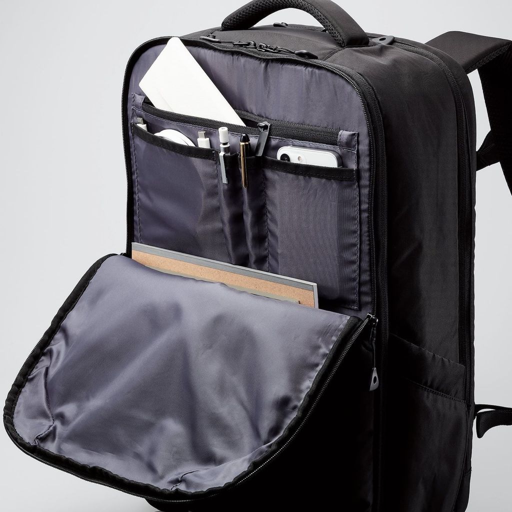 Balo công sở Elecom BM-BPBGBK dung tích lớn, phù hợp đi công tác dài ngày | Sức chứa 25L, Laptop 15.6 inch