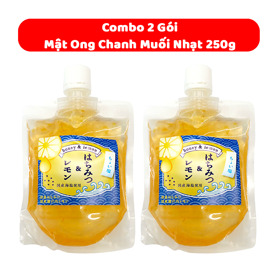 Combo 2 Gói Mật Ong Chanh Muối Nhạt