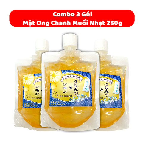  Combo 3 Gói Mật Ong Chanh Muối Nhạt 