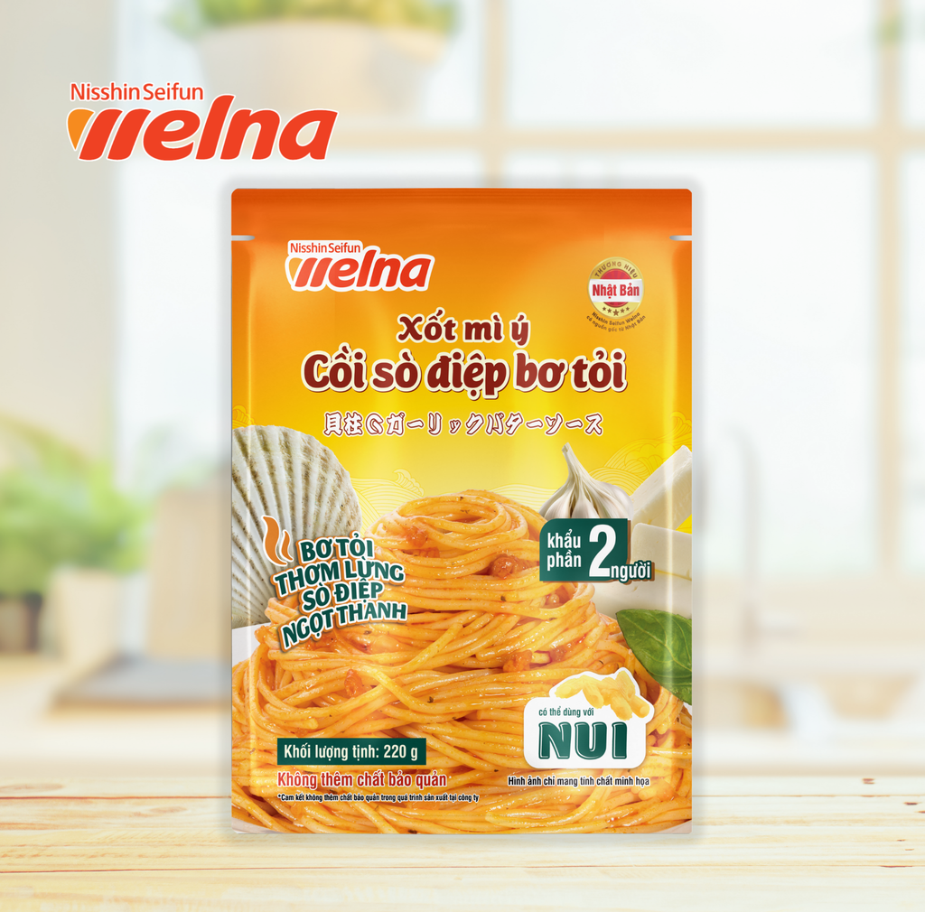 Xốt Mì Ý Cồi Sò Điệp Bơ Tỏi 220G