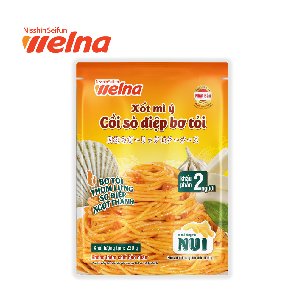 Xốt Mì Ý Cồi Sò Điệp Bơ Tỏi 220G