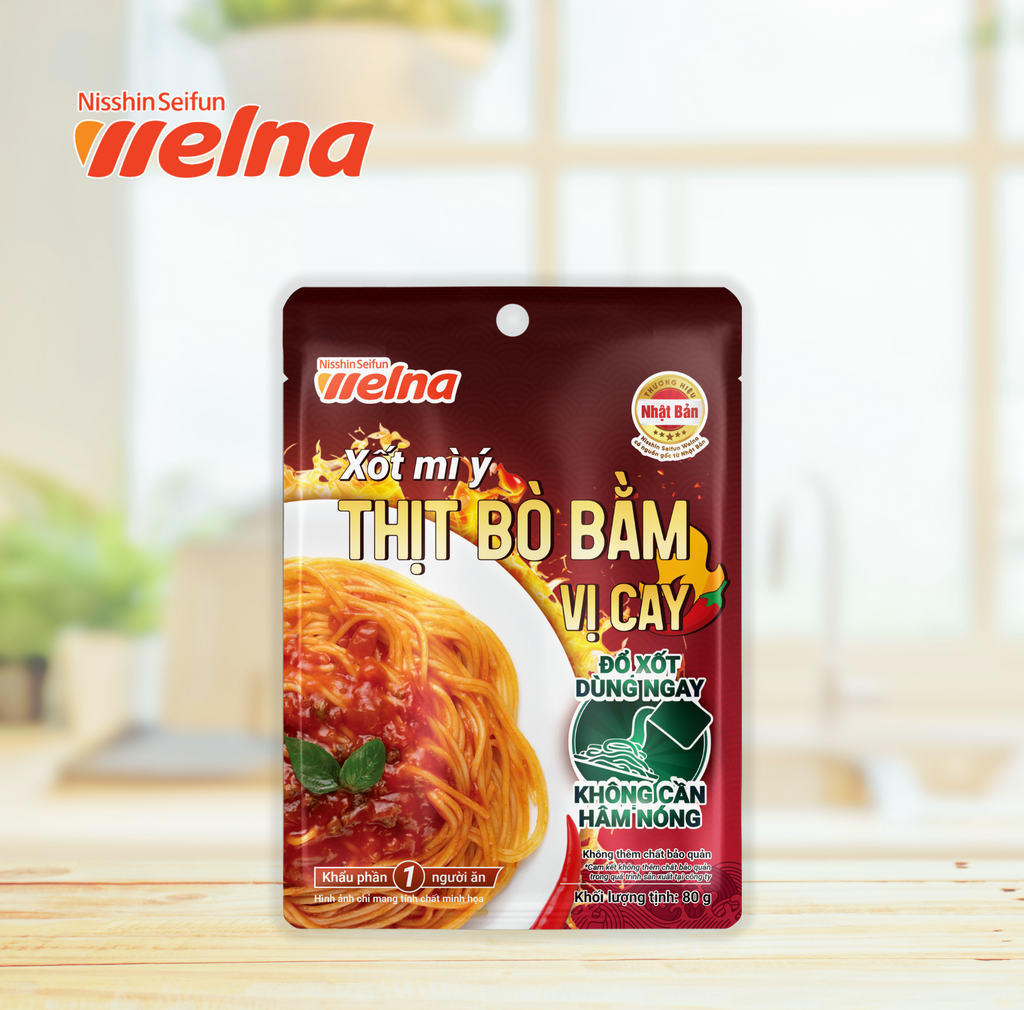 Xốt Mì Ý Thịt Bò Bằm Vị Cay 80G