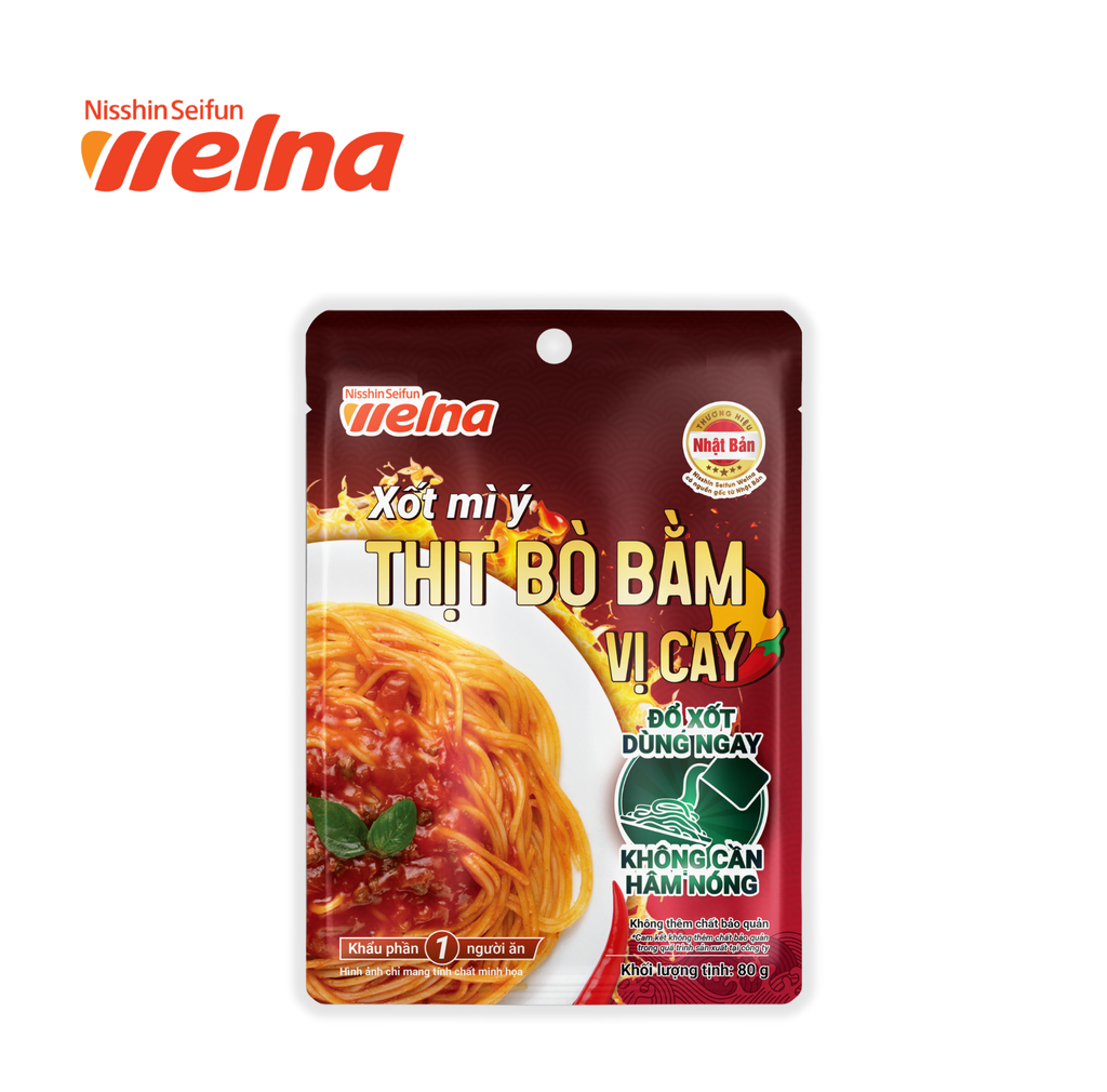 Xốt Mì Ý Thịt Bò Bằm Vị Cay 80G