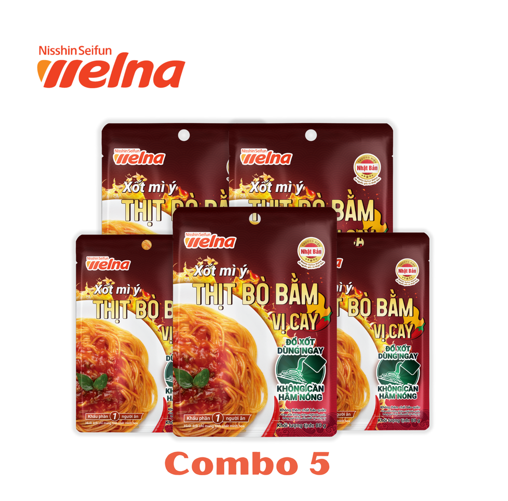 Xốt Mì Ý Thịt Bò Bằm Vị Cay 80G