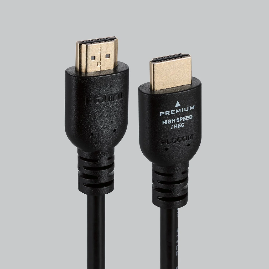 Cáp HDMI Elecom DH-HDPS14E - 5m | Hỗ trợ 4K 60Hz, HEC, 3 lớp dày dặn