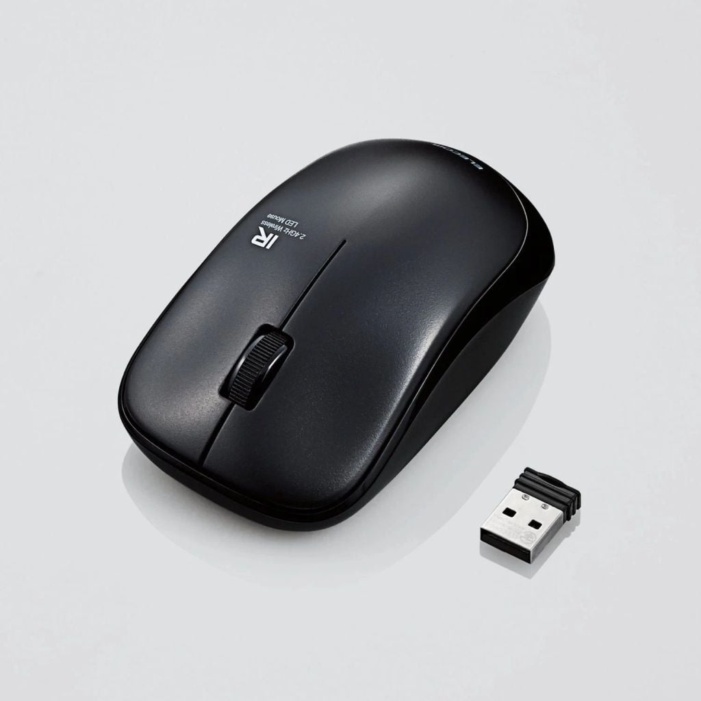 Chuột không dây Wireless Elecom M-IR07DR - Màu Đen | Siêu dễ thương, IR Led