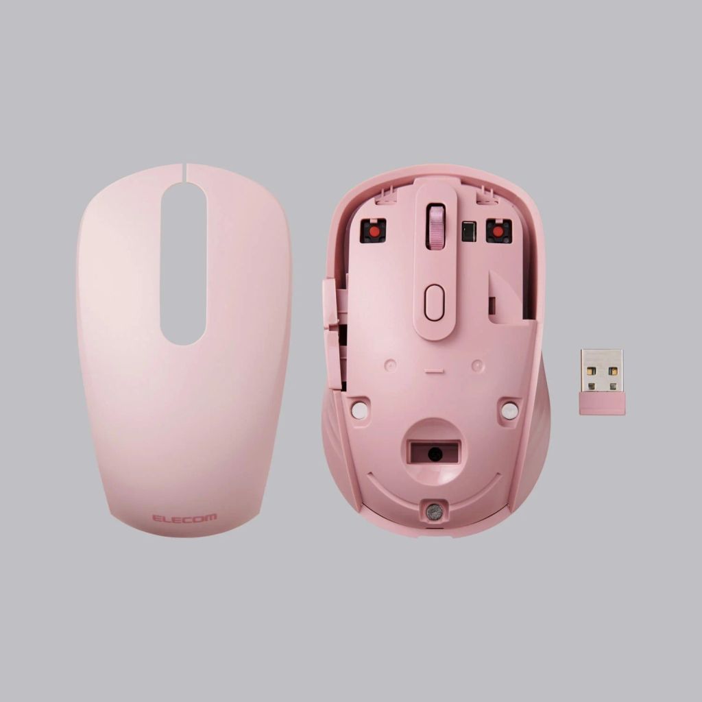Chuột không dây Bluetooth Elecom Osmod 6 M-MY35MBS - Màu Hồng | Blue Led, Pin Li-ion
