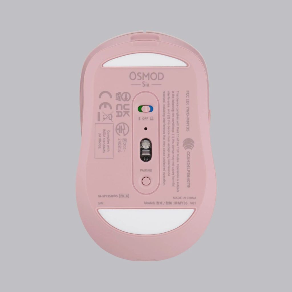 Chuột không dây Bluetooth Elecom Osmod 6 M-MY35MBS - Màu Hồng | Blue Led, Pin Li-ion