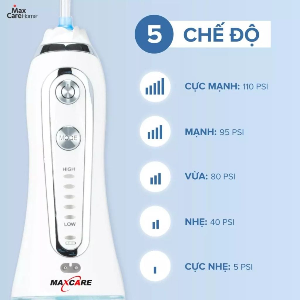 Máy tăm nước cầm tay Maxcare Max456SE