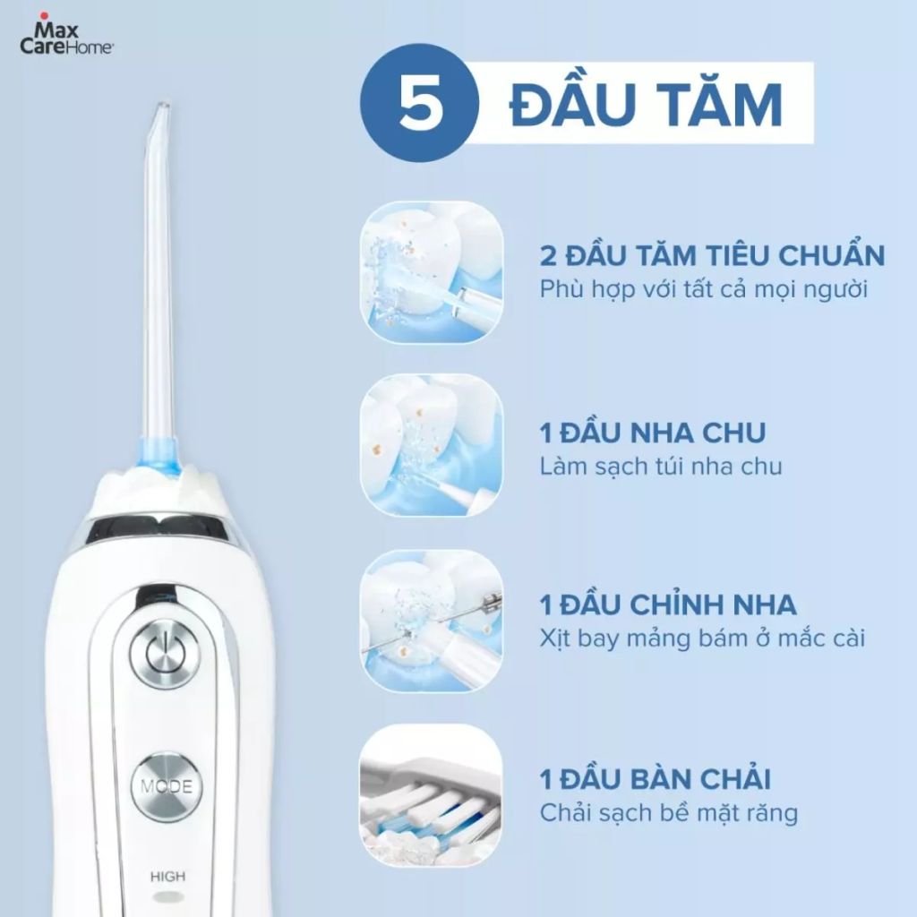 Máy tăm nước cầm tay Maxcare Max456S