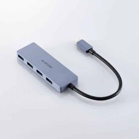  Hub chuyển đổi Elecom U3HC-H040NV | 4 USB-A, USB 3.2 (Gen 1), 15cm 