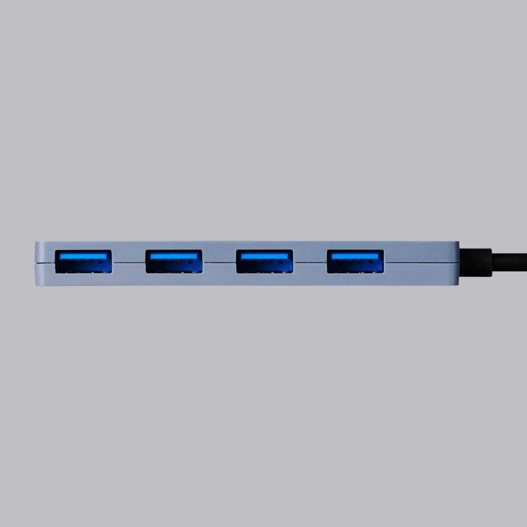Hub chuyển đổi Elecom U3HC-H040NV | 4 USB-A, USB 3.2 (Gen 1), 15cm