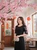Đầm Suông Đen Tay Lỡ Thêu Tay Thời Thượng DL746