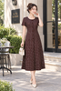 Đầm Linen Suông A Nâu Bi Nhí Tôn Dáng DL756