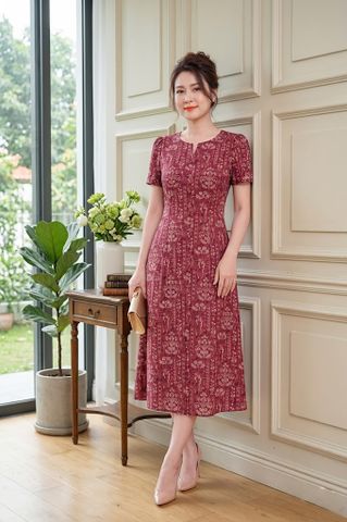  Đâm Suông A Cổ Xẻ Phối Cúc Nịnh Da Chất Linent Cao Cấp Mền Mát Cực Nhẹ DL524 