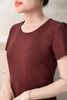 Đầm Suông Trung Niên Chất Linen Dáng Dài Chân Tùng Thêu Đục Lỗ Sang Trọng DL570