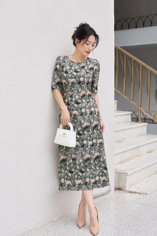  Đầm Suông Tay Lỡ Linen Xịn Xẻ Tà Sang Trong Thanh Lịch DL585 