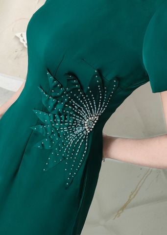  Đầm suông A Lụa Thượng uyển kết đá thủ công DL866 
