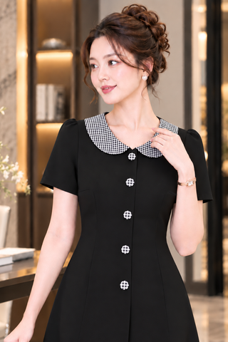  Đầm Suông Cổ Peter pan Caro Trẻ Trung Thanh Lịch DL920 