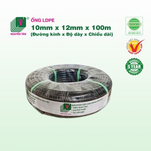 Ống tizo LDPE Nguyễn Tân 10x12mm