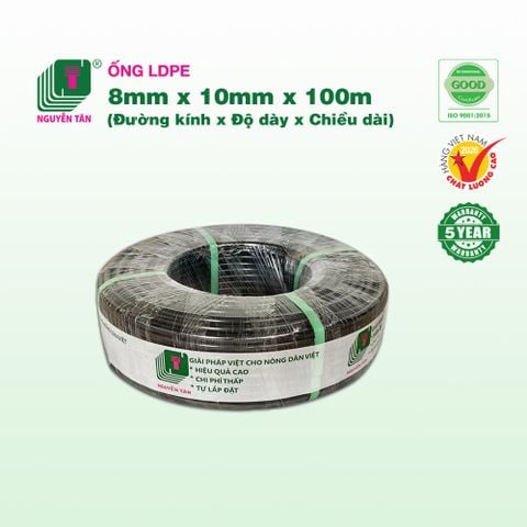 Ống tizo LDPE Nguyễn Tân 8x10mm