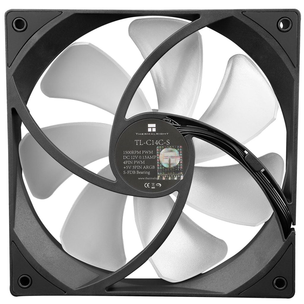 Fan Case Thermalright TL-C14C-S | Đen, Led ARGB