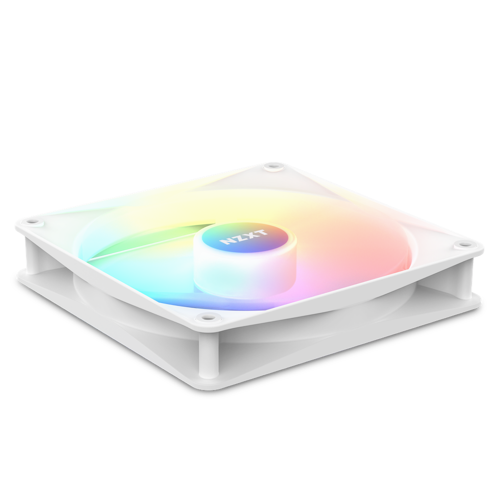 Fan Case NZXT F120 RGB Triple Pack - Trắng | Kit 3 fan, RGB, kèm HUB (Ring LED)
