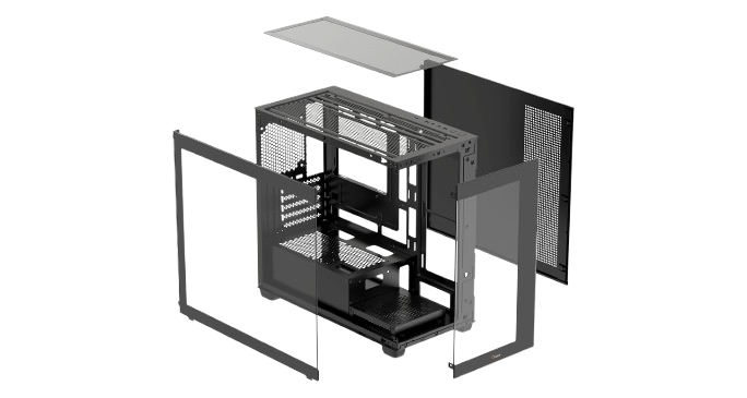 Vỏ máy tính Case Ocypus Gamma C52 Đen