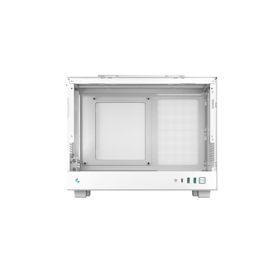 Thùng máy Deepcool CH160 WH Glass Mini-ITX | Trắng, không kèm fan