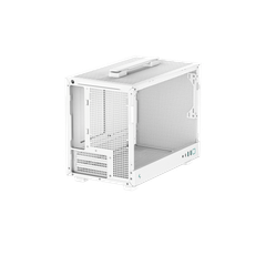 Thùng máy Deepcool CH160 WH Glass Mini-ITX | Trắng, không kèm fan