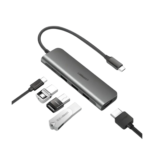 Bộ chuyển đổi USB-C sang 3 USB 3.0 + HDMI + 3.5mm UGREEN 80132