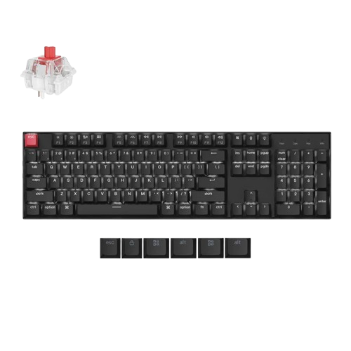 Bàn phím không dây Keychron K10U-H1 Red Switch Black