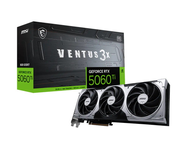 Card màn hình MSI GeForce RTX 5060 Ti 8G VENTUS 3X OC