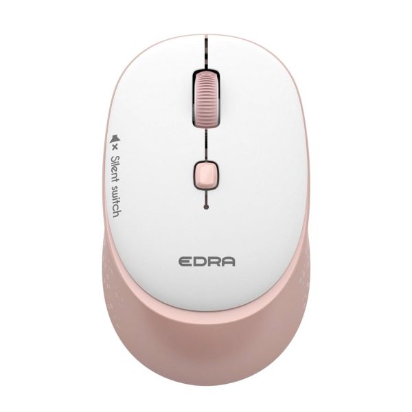 Chuột không dây công thái học EDRA EM610W pink