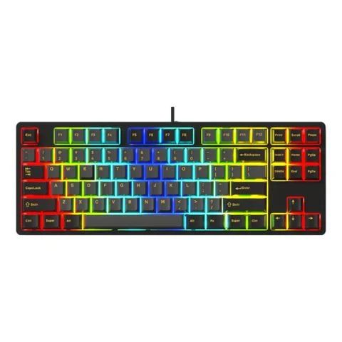 Bàn Phím Cơ Cao Cấp EDRA EK387FL Có Dây/Gateron Red-Brown-Blue Switch/87 Phím/USB