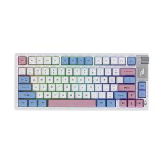 Bàn phím cơ không dây EDRA EK375WA /Bàn phím cơ 75 nút/xanh dương + hồng + trắng
