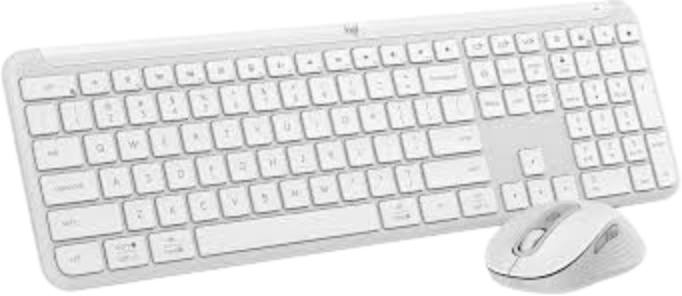 Bộ bàn phím chuột không dây Logitech Signature Slim Combo MK950 Off-White