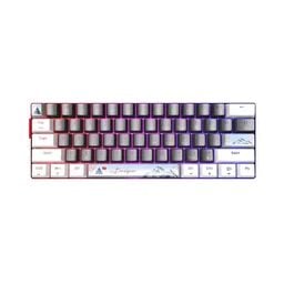 Bàn Phím Cơ EDRA EK361W Snow (Black-White) Không Dây/3 Chế Độ/61 Phím