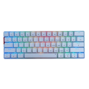 Bàn Phím Cơ EDRA EK361W V3 Màu Trắng Không Dây/3 Chế Độ/61 Phím