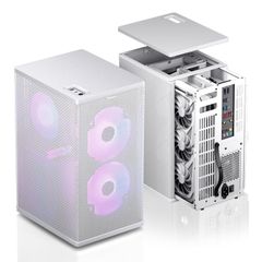 Thùng máy Jonsbo VR3 White | Mini ITX (Kèm Sẵn Riser 4.0)