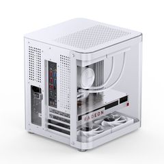Thùng máy Jonsbo TK-1 2.0 - Trắng bạc | Micro ATX