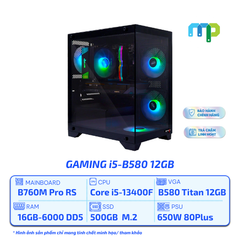 PC MPC GAMING i5-13400F/B760M Pro RS/16GB/500GB SSD/Arc B580 TITAN 12GB/650W